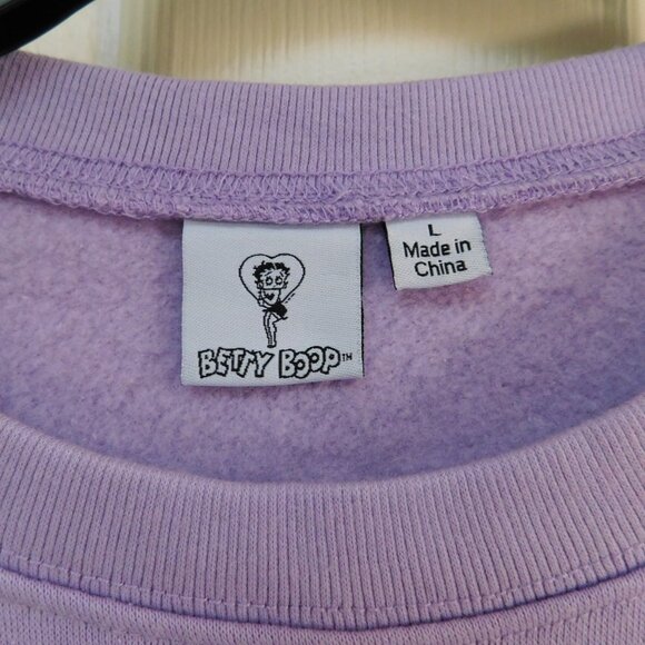 BETTY BOOP Womens Crew Neck Long Sleeve Sweatshirt Juniors Large - Picture 3 of 7